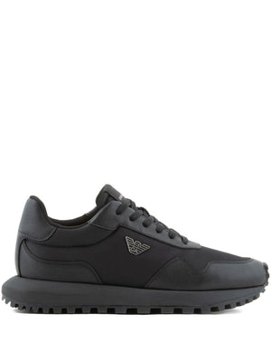EMPORIO ARMANI EXCLUSIVE Logo-charm lace-up sneakers