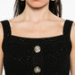 Balmain Balmain Black Sleeveless Tops