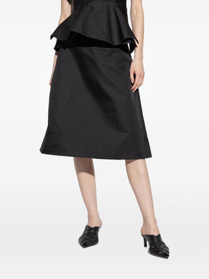 Alexander Mcqueen Alexander McQueen Satin A-line skirt