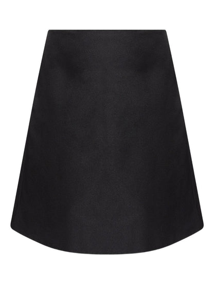 Alexander Mcqueen Alexander McQueen Satin A-line skirt