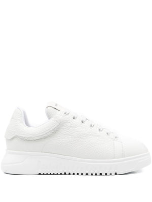 EMPORIO ARMANI EXCLUSIVE EMPORIO ARMANI EXCLUSIVE Padded-tongue leather sneakers