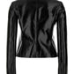 Courreges Pre Vinyl biker jacket