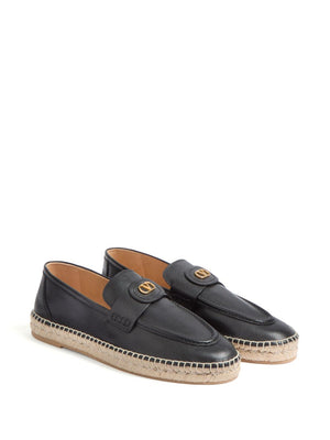 Valentino Garavani Valentino Garavani Vlogo Signature Calfskin Moccasin