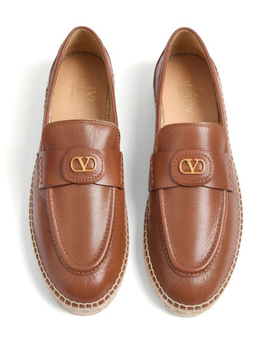 Valentino Garavani Valentino Garavani Vlogo Signature Calfskin Moccasin