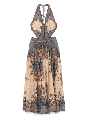 Zimmermann Zimmermann Ascension long cotton dress with print