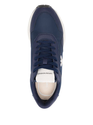 EMPORIO ARMANI EXCLUSIVE EMPORIO ARMANI EXCLUSIVE Logo-appliqué panelled sneakers