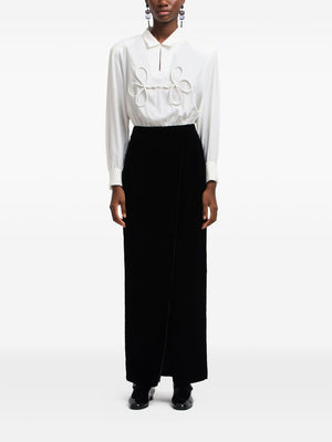 Emporio Armani ASV Jeu de Cartes Velvet Two-Piece Dress