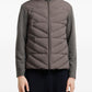 Emporio Armani Quilted panelled padded jacket Gray