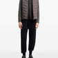 Emporio Armani Quilted panelled padded jacket Gray