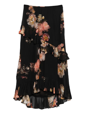 Zimmermann Zimmermann Floral-print ruffled skirt