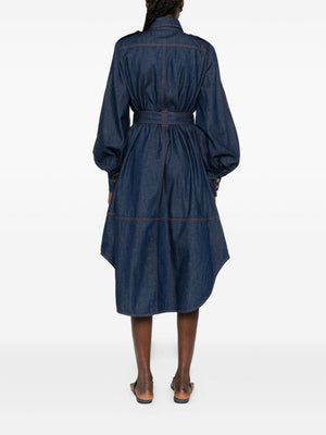 Zimmermann Zimmermann Belted denim shirt dress
