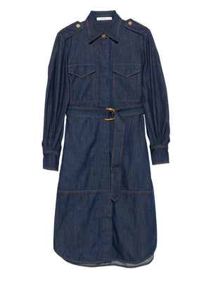 Zimmermann Zimmermann Belted denim shirt dress
