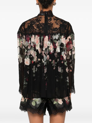 Zimmermann Zimmermann Lace-trimmed floral blouse