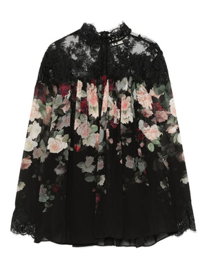 Zimmermann Zimmermann Lace-trimmed floral blouse