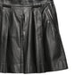 Emporio Armani Pleated leather mini skirt
