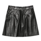 Emporio Armani Pleated leather mini skirt
