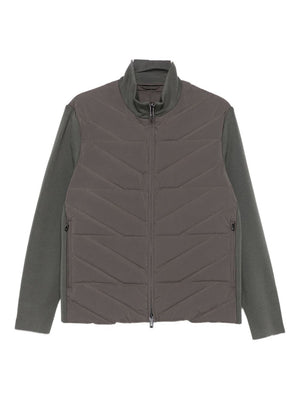 Emporio Armani Quilted panelled padded jacket