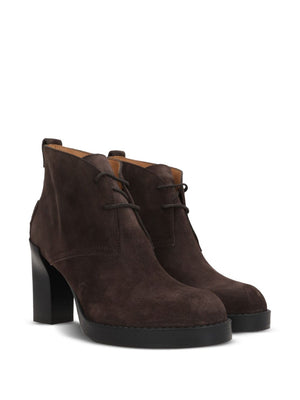 Tod'S Tod's Suede lace-up ankle boots