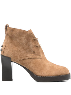 Tod'S Tod's Suede lace-up ankle boots