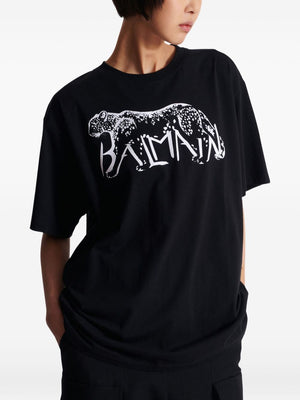 Balmain Balmain T-shirts and Polos Black