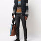 Emporio Armani Full-zip, sleeveless quilted nylon down jacket with eagle logo patch