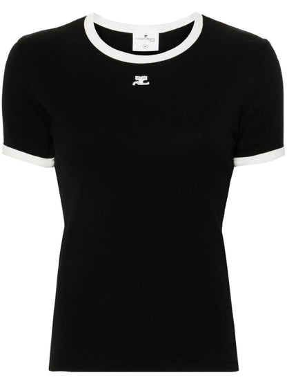 Courreges Pre Logo cotton t-shirt