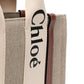 Chloé Small Woody Tote Bag In Linen