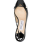 Jimmy Choo Amita 45 patent leather slingback pumps