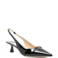 Jimmy Choo Amita 45 patent leather slingback pumps