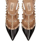 Valentino Garavani Rockstud Patent Pumps With 100mm Straps