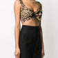 Dolce & Gabbana-Leopard-print cotton crop top
