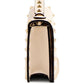 Valentino Garavani Rockstud Grainy Leather Wallet on Chain Beige