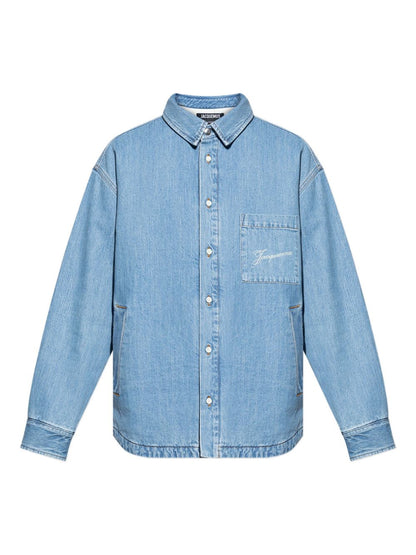 JACQUEMUS Shirts Blue