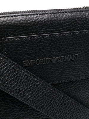 Emporio Armani logo-embossed messenger bag