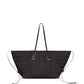Balmain Track Tote Bag In Raffia And Calfskin