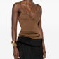 Saint Laurent  Top Brown
