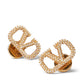 Valentino Garavani-Vlogo Signature Earrings In Metal And Swarovski® Crystals