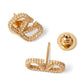 Valentino Garavani-Vlogo Signature Earrings In Metal And Swarovski® Crystals
