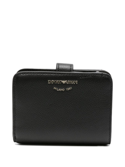 Emporio Armani Tumbled-Leather Bi-Fold Wallet