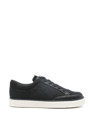 Emporio Armani Jacquard sneakers with an all-over eagle