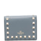 Valentino Garavani-Grey Rockstud bifold wallet