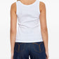 Versace Logo cotton tank top