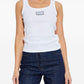 Versace Logo cotton tank top