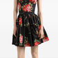 Dolce & Gabbana-bouquet rose mini skirt
