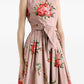 Dolce & Gabbana-Rose Bouquet Print cotton dress