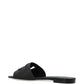 Dolce & Gabbana-DG-logo leather slides
