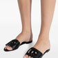 Dolce & Gabbana-DG-logo leather slides