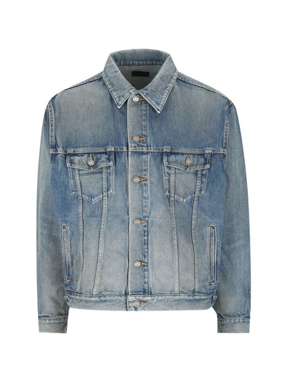 Saint Laurent  Coats Blue