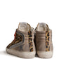 Golden Goose LTD slides in leopard-print pony skin leather star