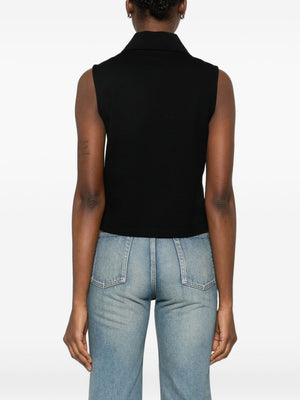 Saint Laurent Cotton sleeveless polo shirt